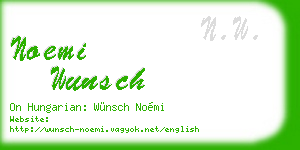 noemi wunsch business card